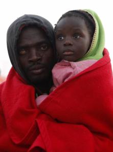 Bebé-patera. Ojalá haya tenido suerte. 