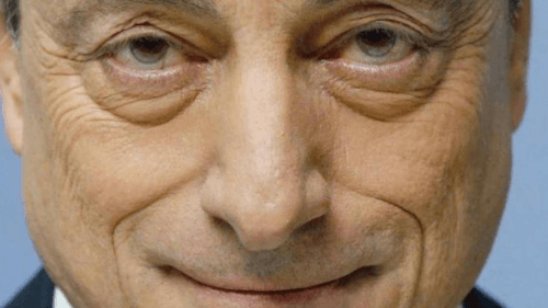 Mario Draghi, actual presidente del BCE, foto encontrada por @guerraeterna
