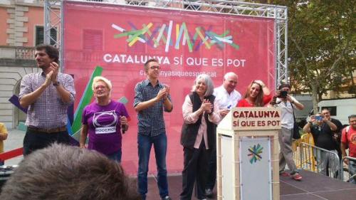 Mitin en Casteldefels de Catalunya Sí es Pot